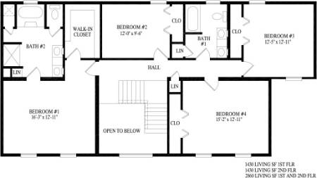 Morris Modular Home Floor Plan Second Floor